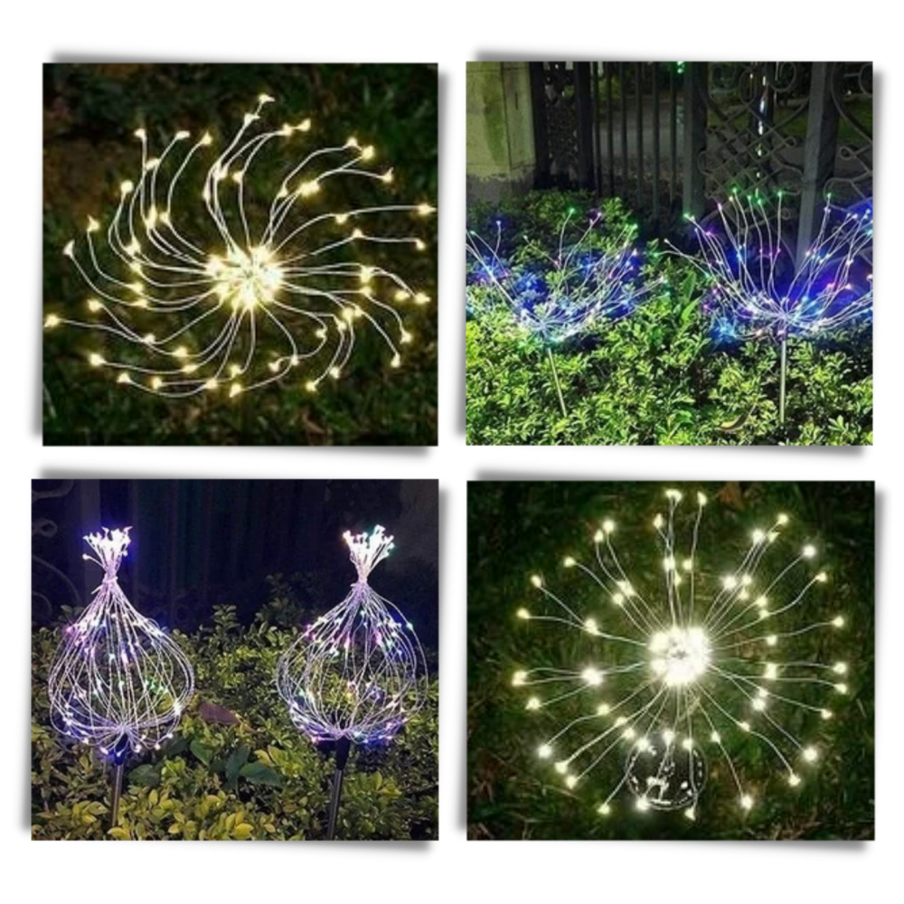 Electric Firework Garden Lights - Ozerty, Automatic Waterproof Outdoor Led Solar Lights - Ozerty