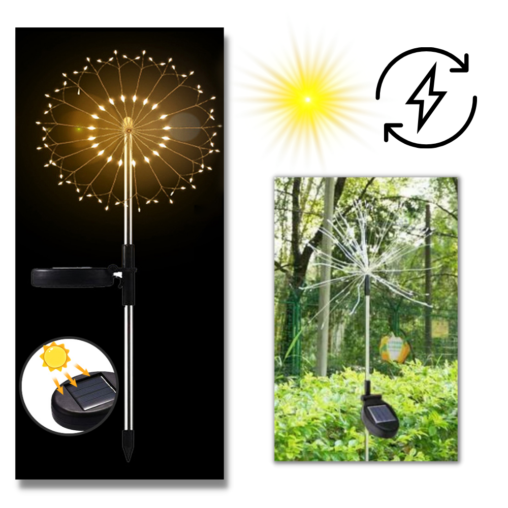 Electric Firework Garden Lights - Ozerty, Automatic Waterproof Outdoor Led Solar Lights - Ozerty