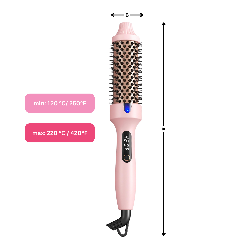 3-in-1 Heated Round Brush - Ozerty