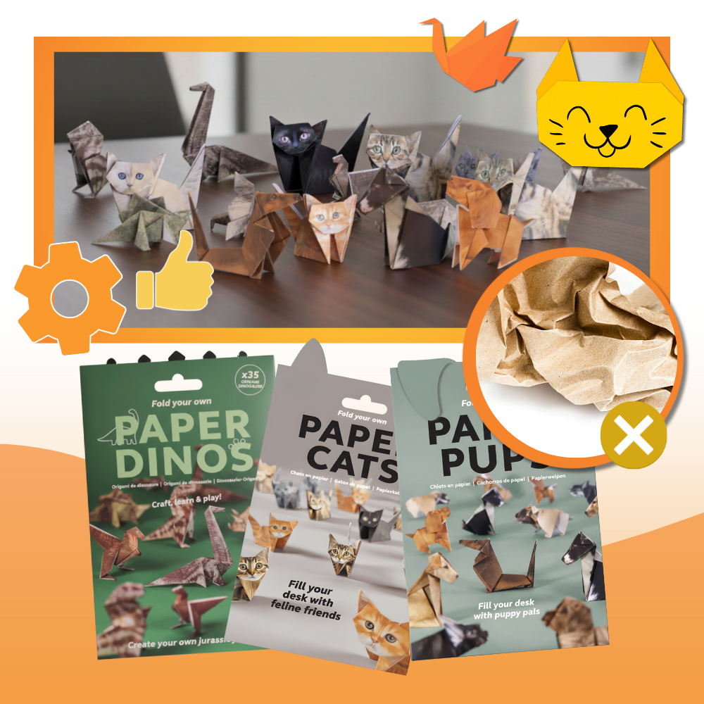 3D Pet Origami Paper - Ozerty