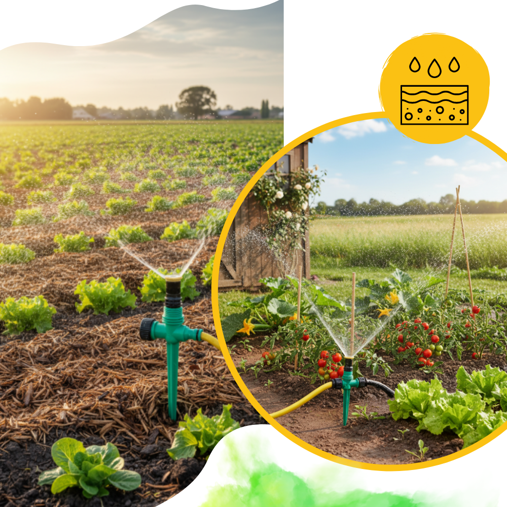 Adjustable Rotary Lawn Sprinkler - Ozerty