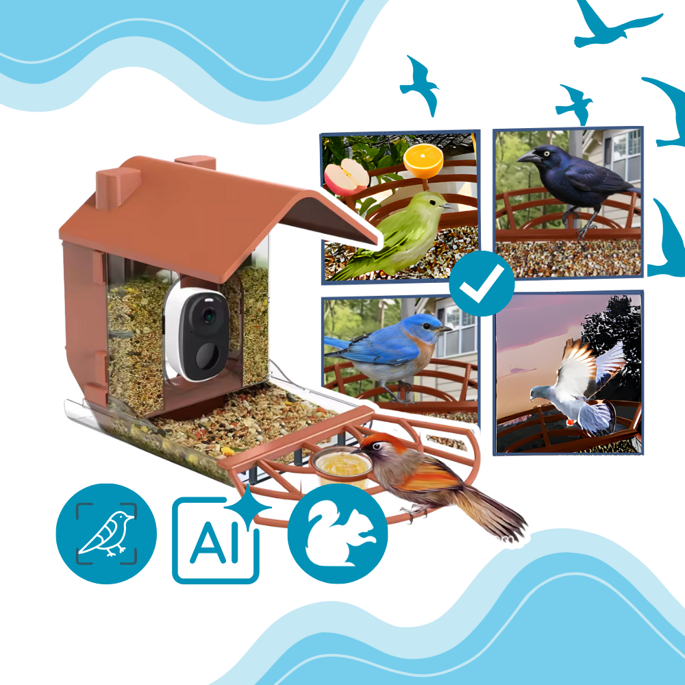AI Solar Bird Feeder - Ozerty