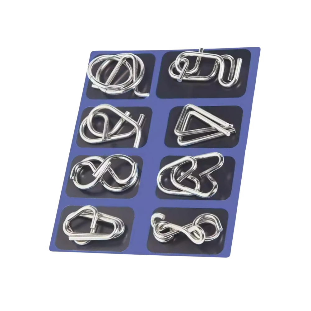 Brain Tease Lock Puzzle -Blue - Ozerty