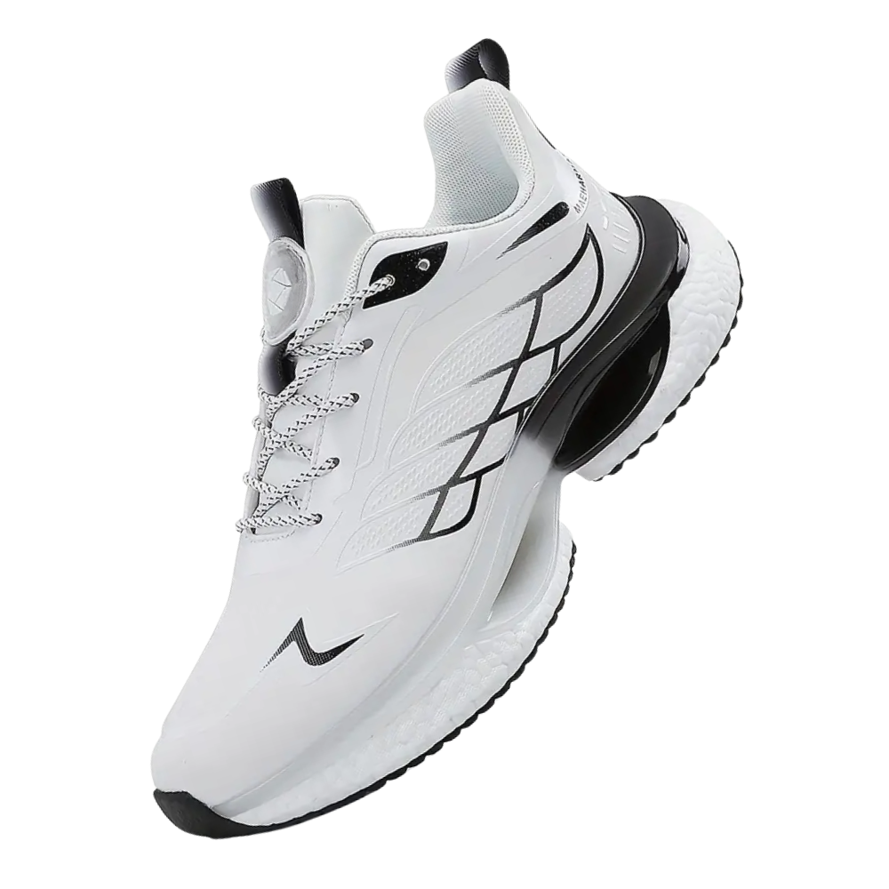 Breathable Cushioned Running Shoes -White - Ozerty