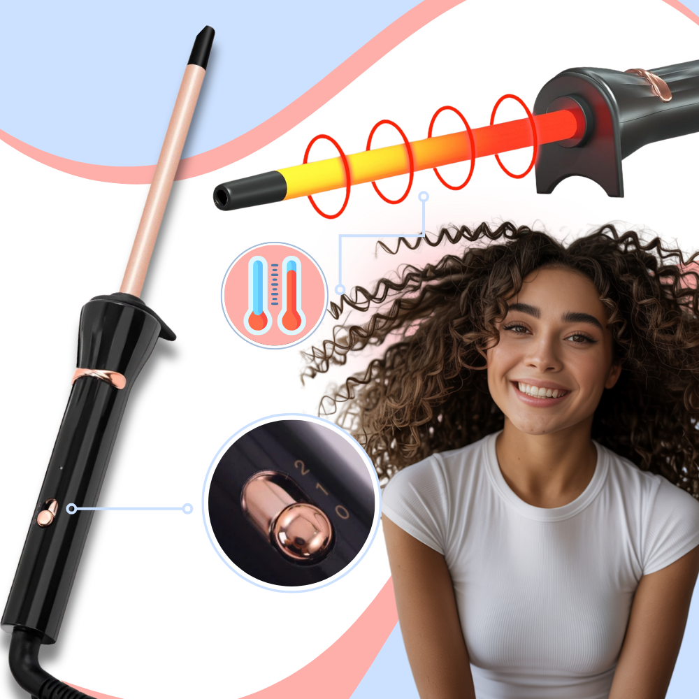 Ceramic Micro Curl Wand - Ozerty