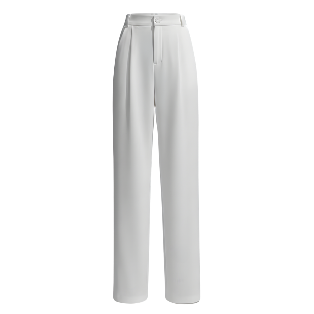 Chic Composure Wide Leg Trouser -White Regular - Ozerty