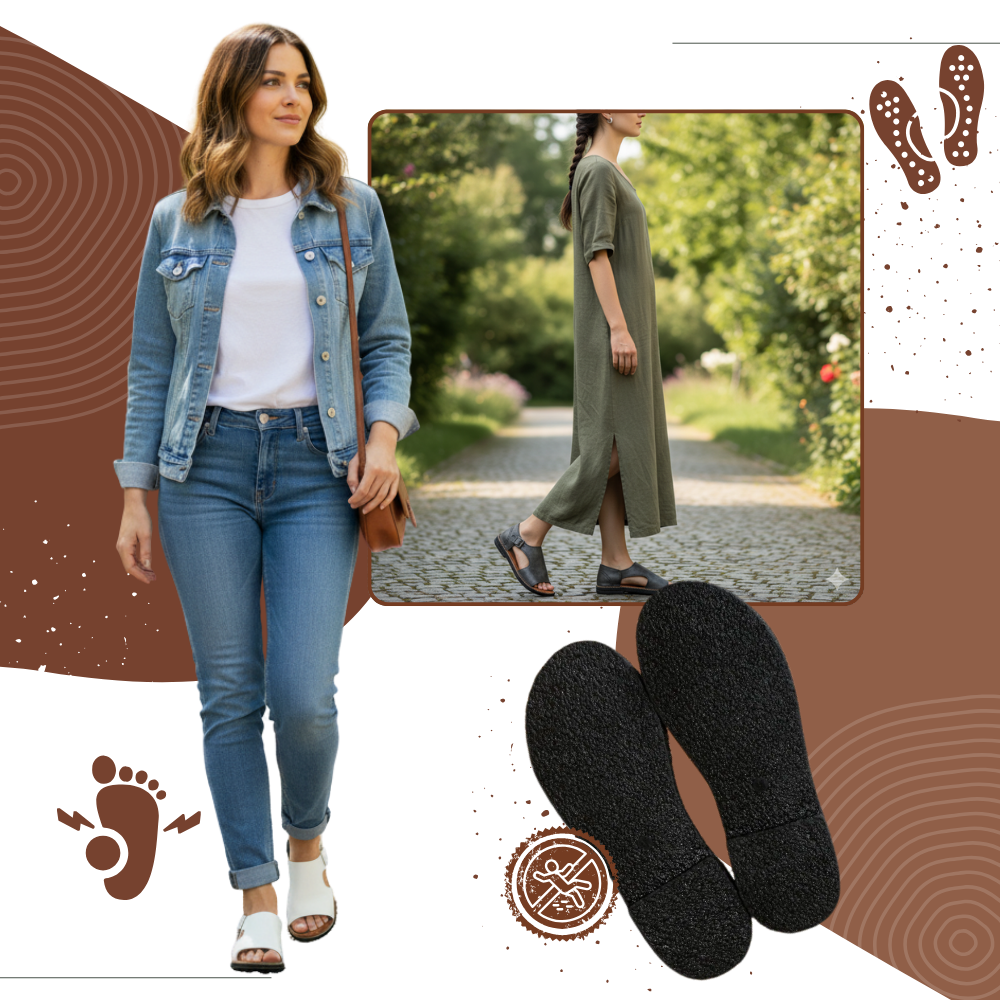 Chic Vintage Orthopedic Sandals - Ozerty