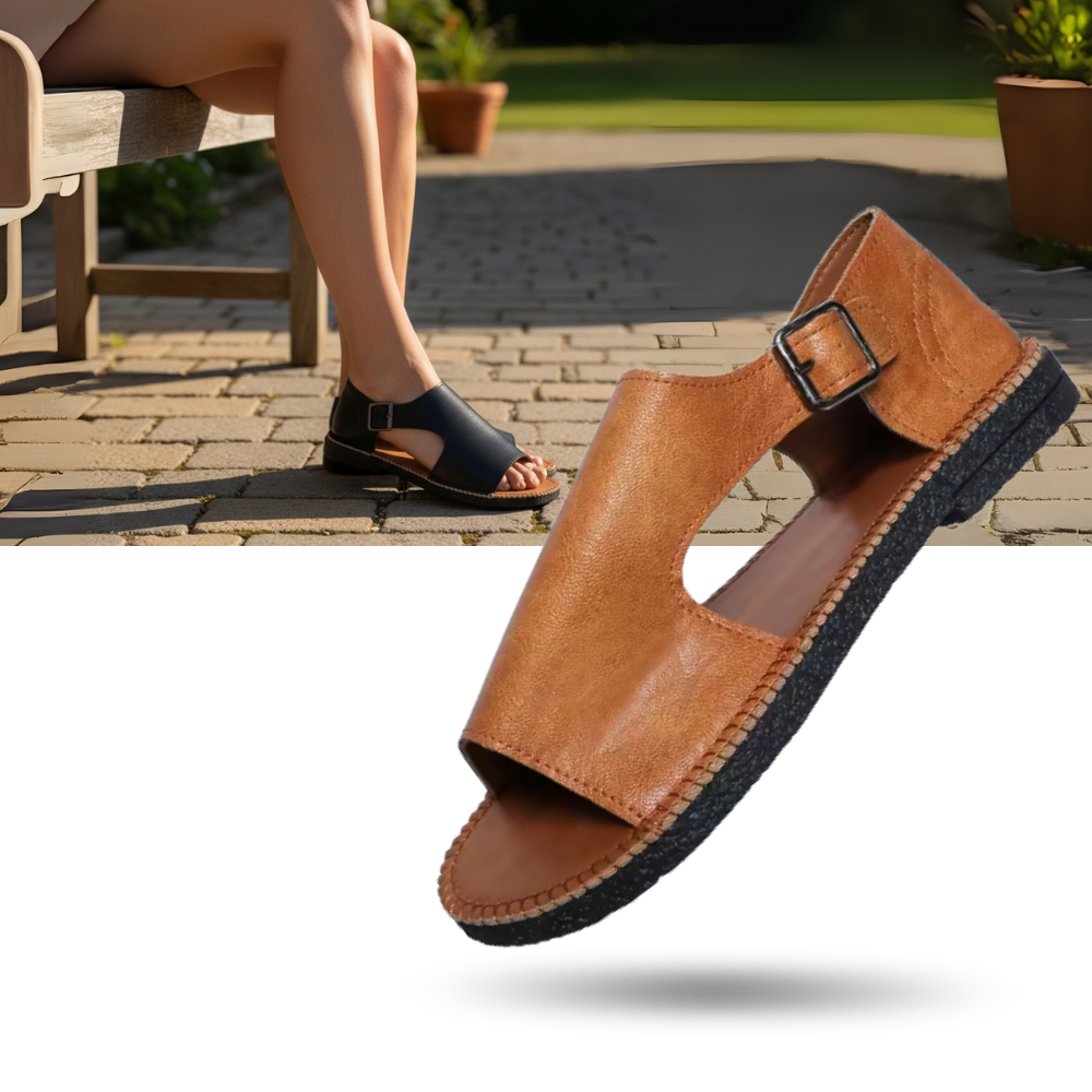 Chic Vintage Orthopedic Sandals - Ozerty