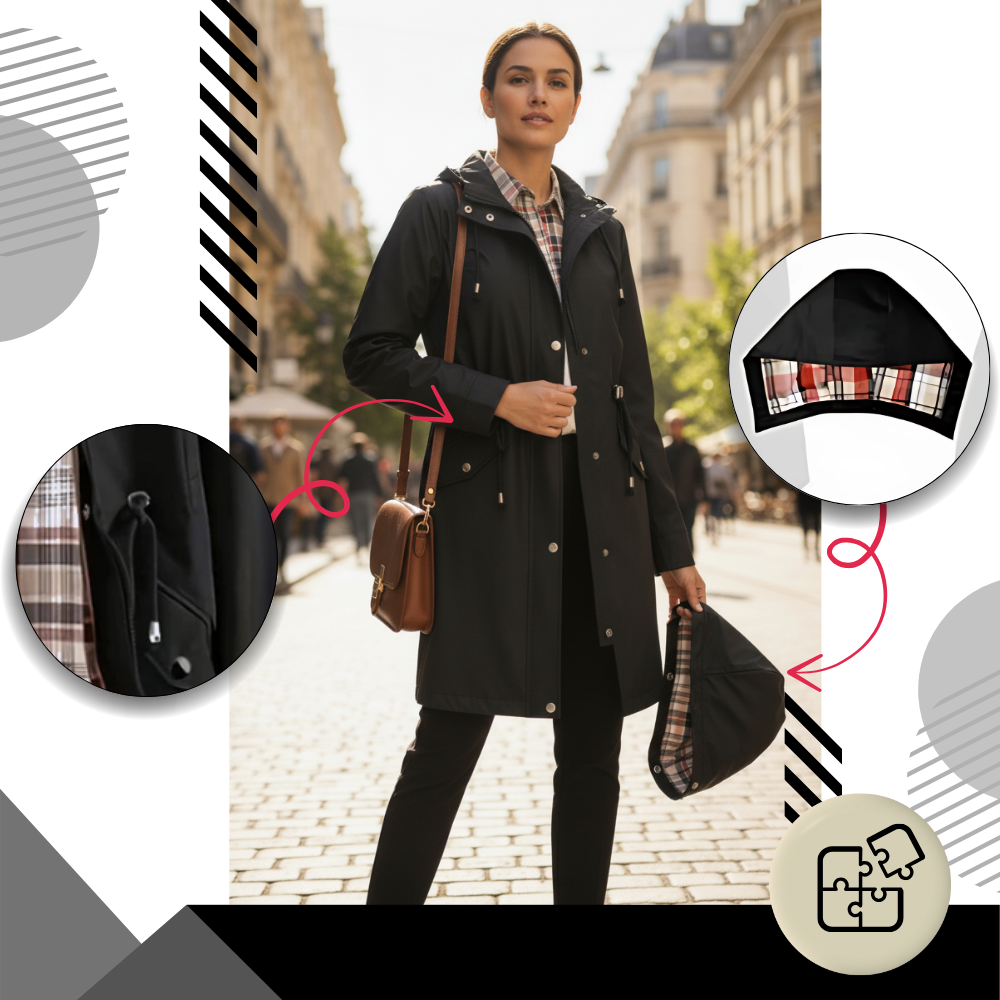 Chic Waterproof Trench Coat - Ozerty