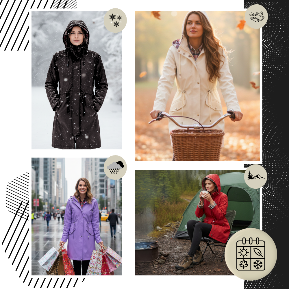 Chic Waterproof Trench Coat - Ozerty