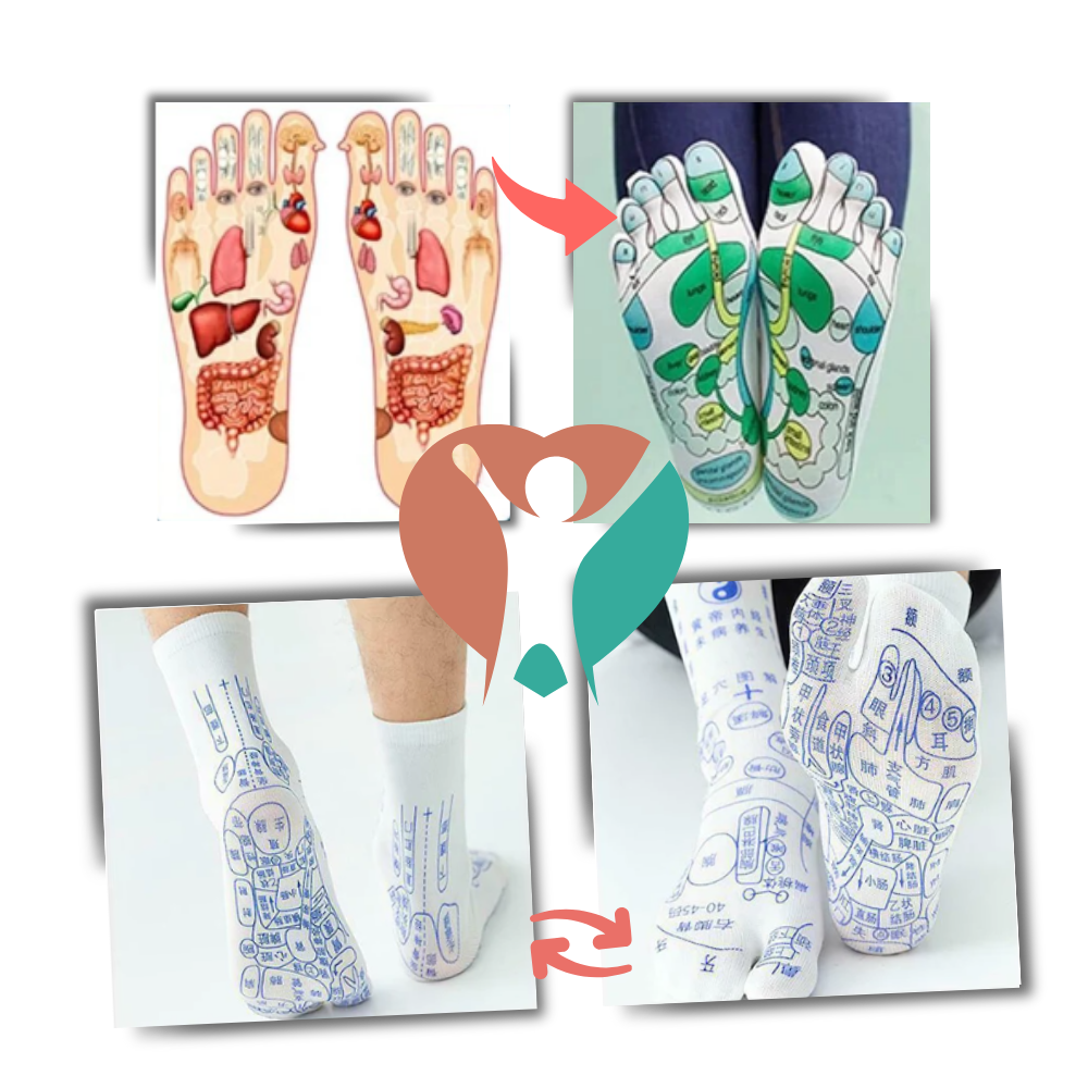 Circulation Boost Reflexology Socks  - Ozerty