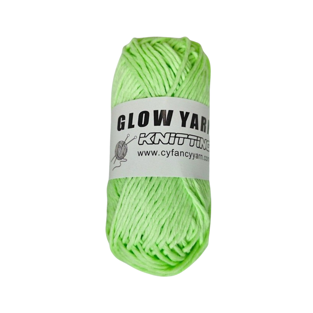 Colorful Soft Glow Yarn -Green - Ozerty