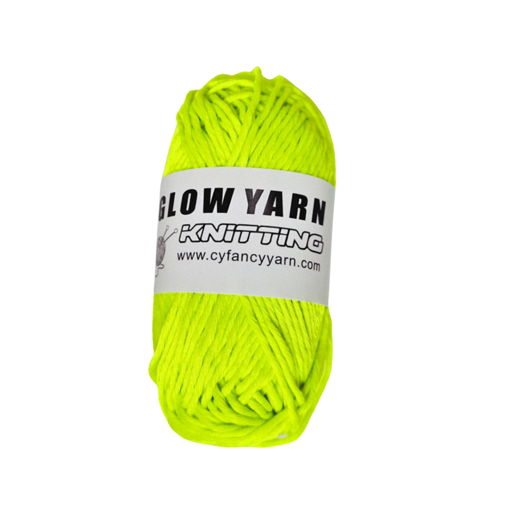 Colorful Soft Glow Yarn -Yellow - Ozerty
