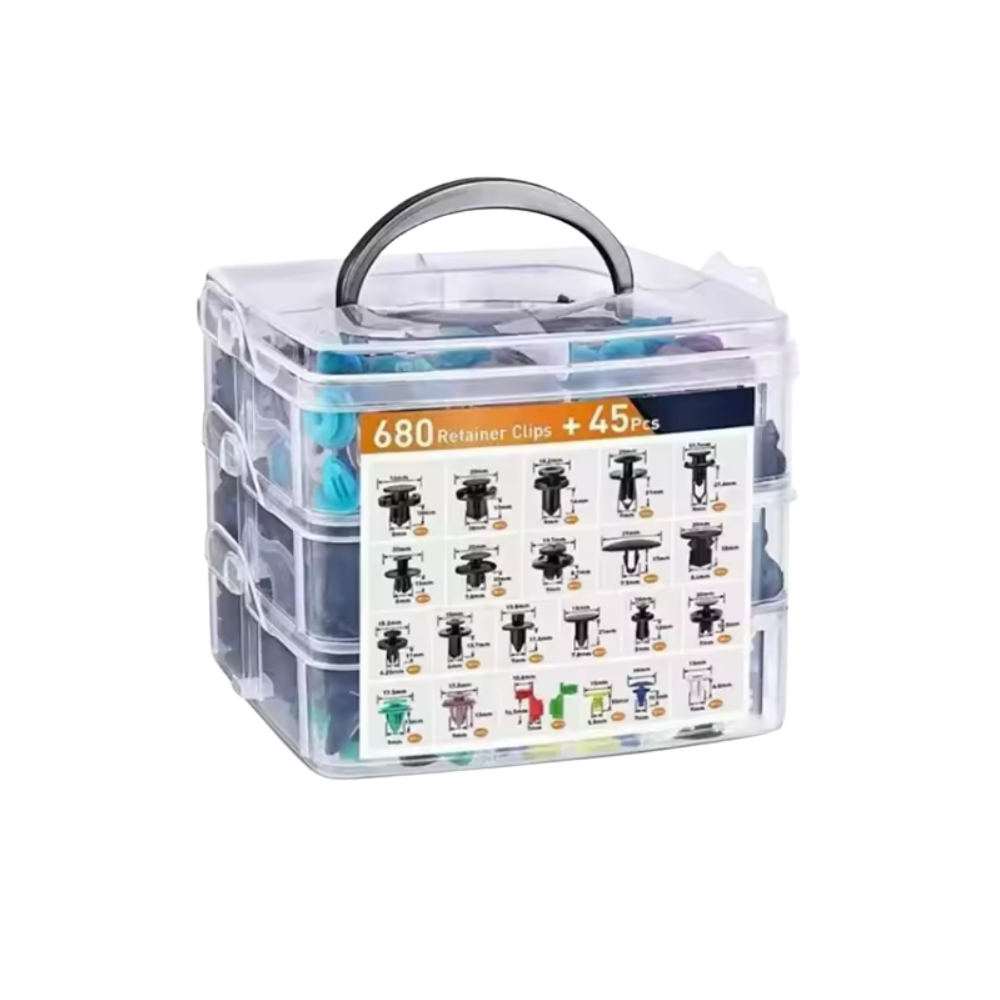 Comprehensive Car Rivet Kit -600 pcs with tools - Ozerty