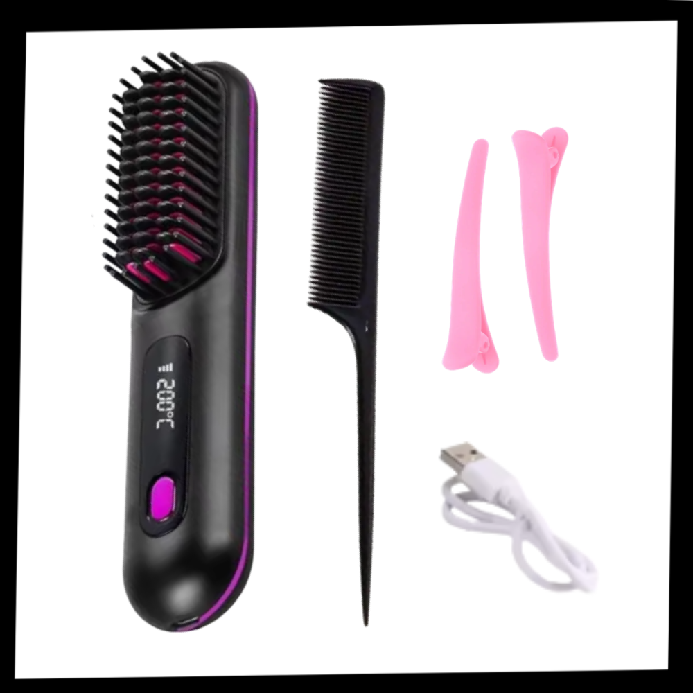 Confidence Boost Hair Straight Heat Brush - Ozerty