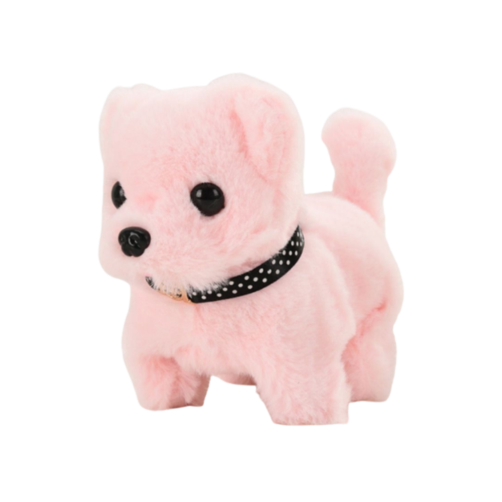 Cuddly Interactive Puppy Toy -Bichon Pink - Ozerty