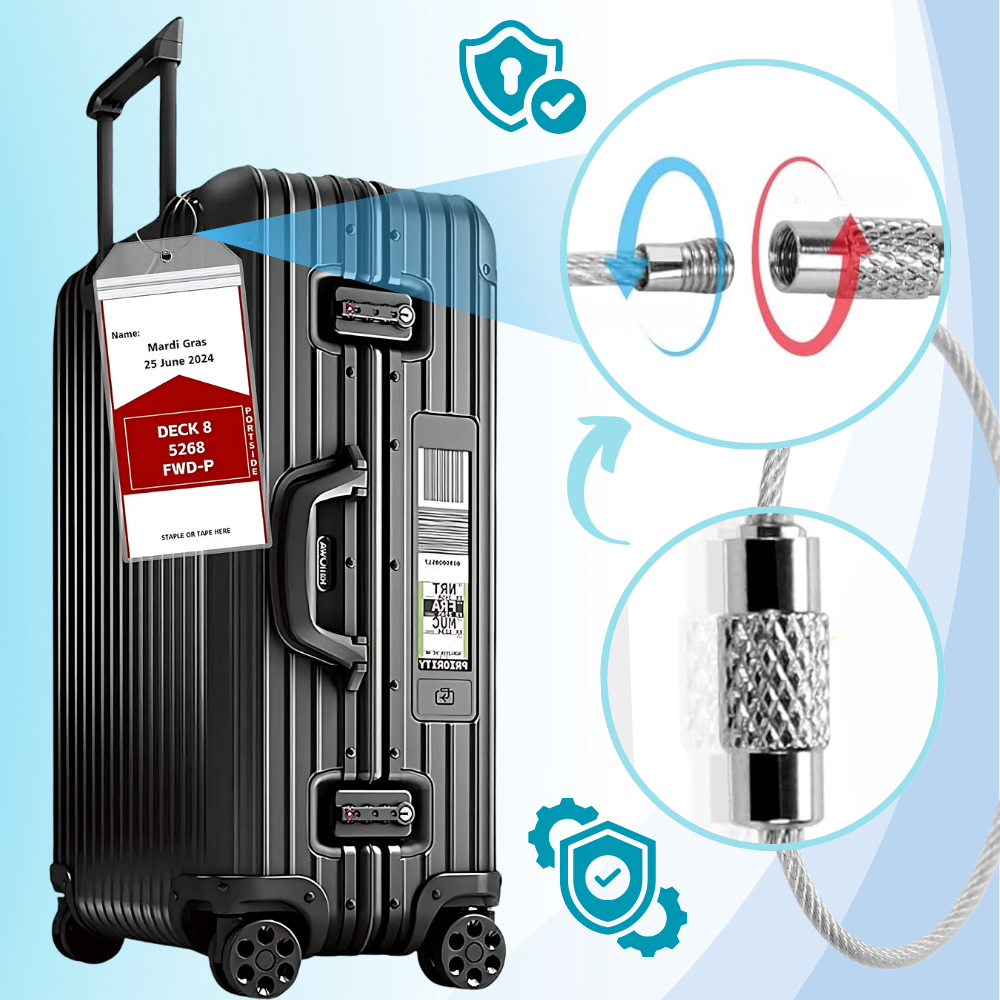 Custom Waterproof Luggage Tag - Ozerty