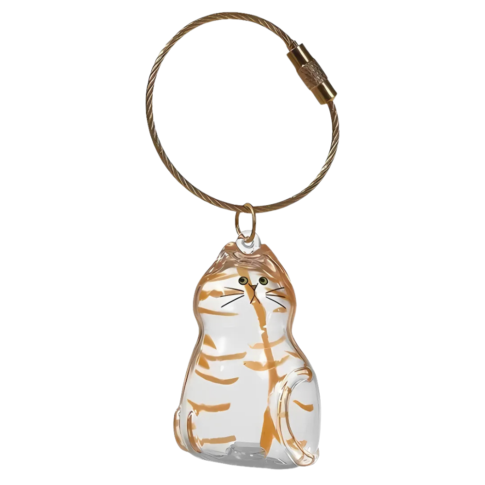 Cute Fluff Fur Capsule -Golden Stripped - Ozerty