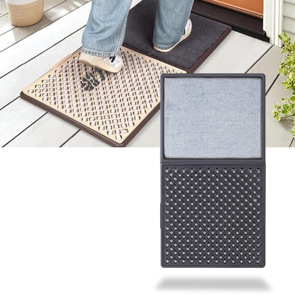 Dual Cleaning Zones Sanitizing Door Mat - Ozerty