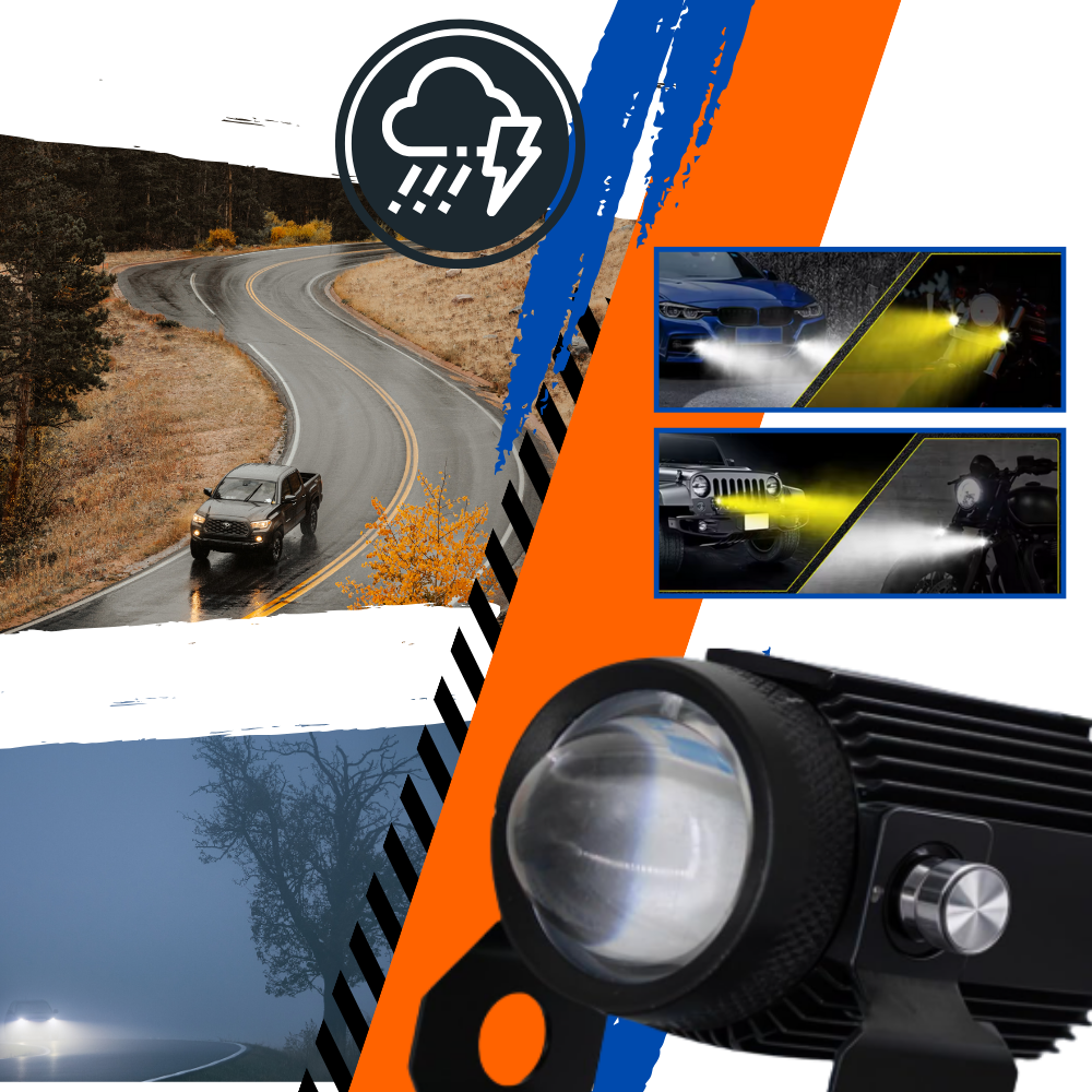 Dual Light Motorcycle Headlamp - Ozerty