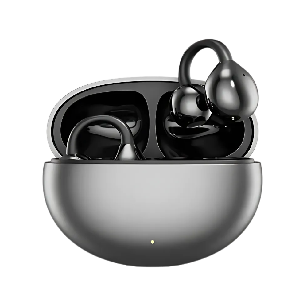 DualSync Clip Headphones -Black - Ozerty