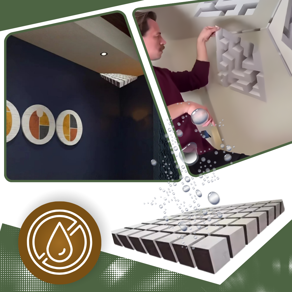 Easy Stick 3D Illusion Wall Decal - Ozerty