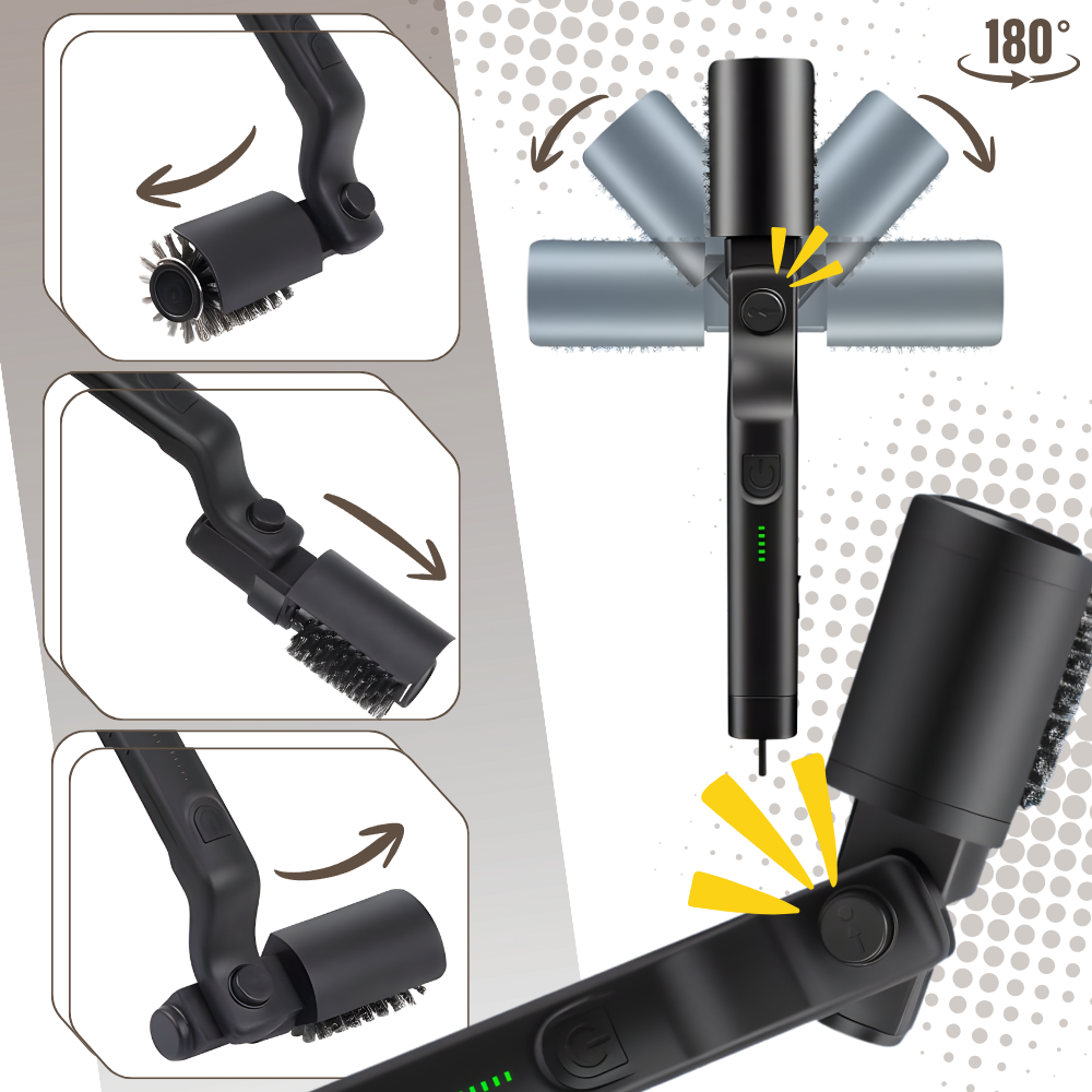 Effortlessly Convenient Cordless Grill Brush - Ozerty