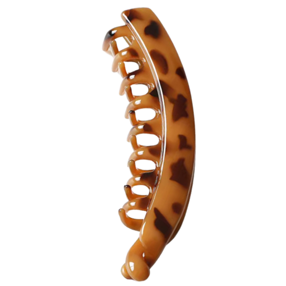 Elegant Ponytail Holder Clip -Coffee Tortoise Shell - Ozerty
