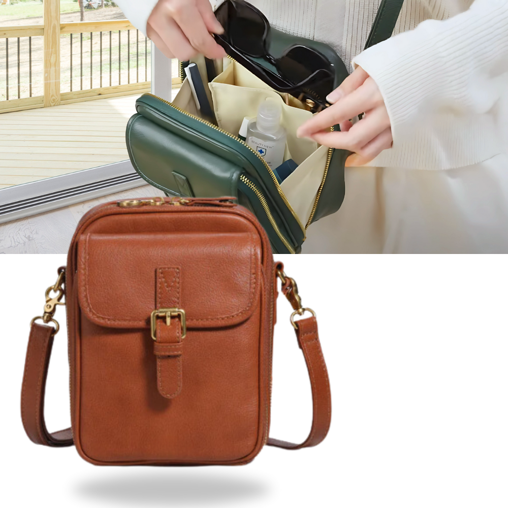 Vintage All-in-One Crossbody Bag - Ozerty