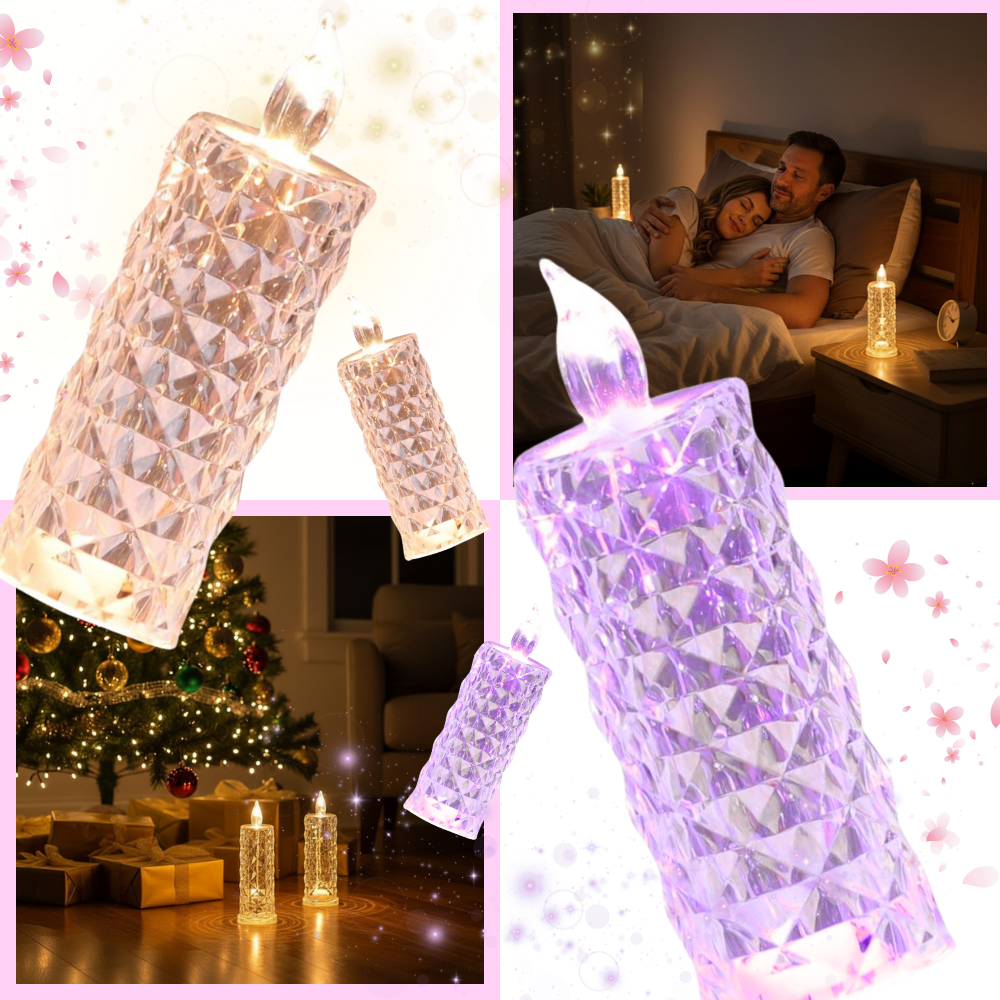 Flameless Crystal Candle Lamp - Ozerty