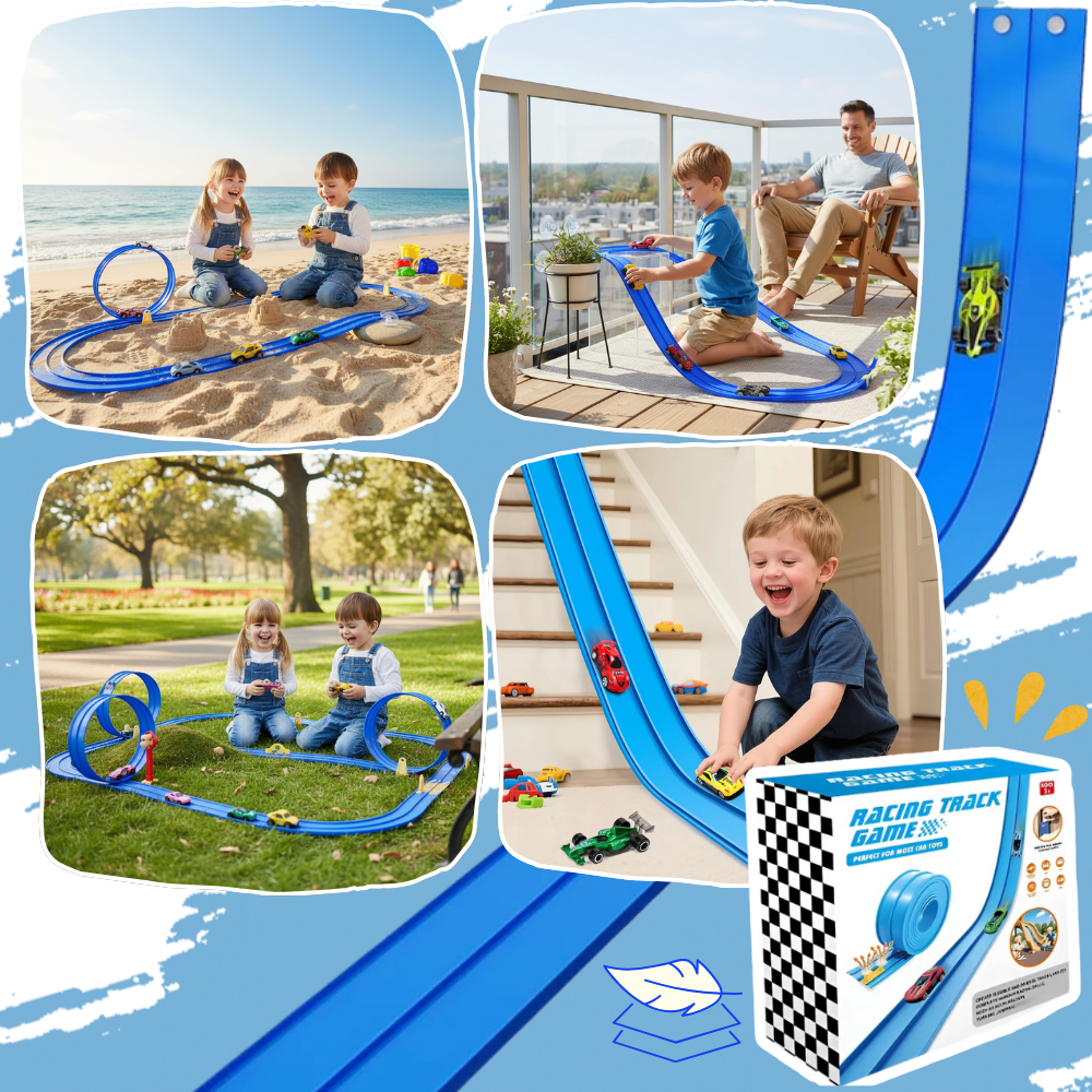 Flexible 2 Lanes Car Track - Ozerty