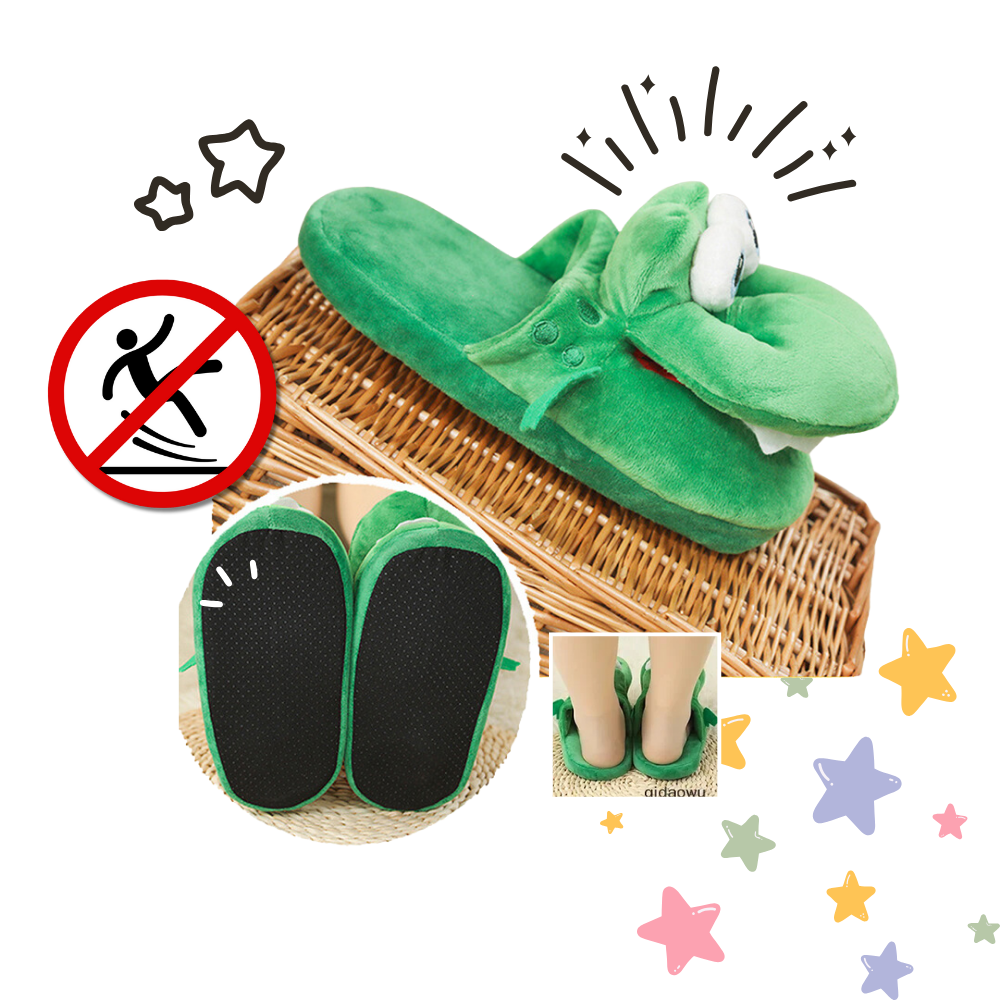 Fun Cozy Crocodile Slippers - Ozerty