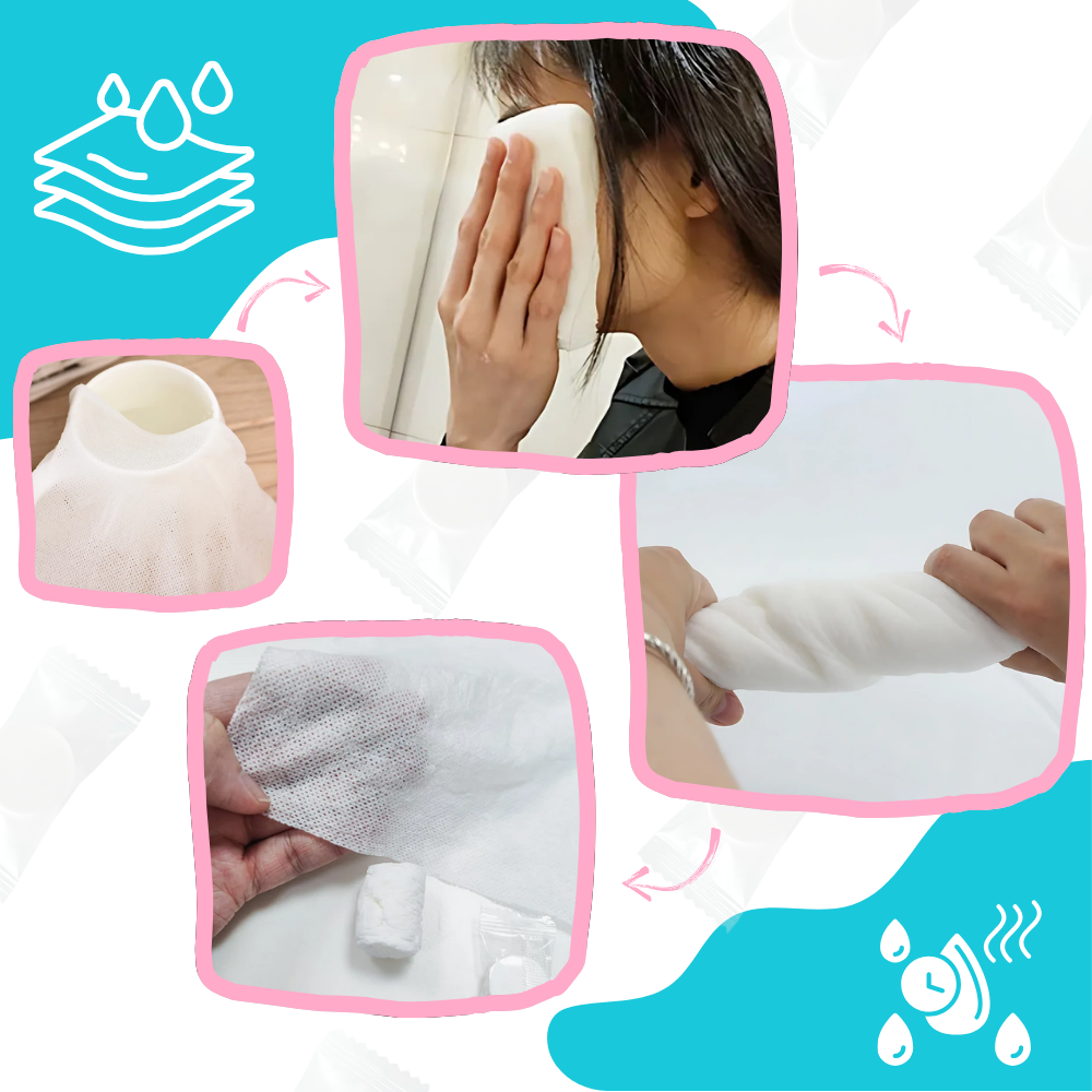 Gentle Cotton Compressed Towels - Ozerty