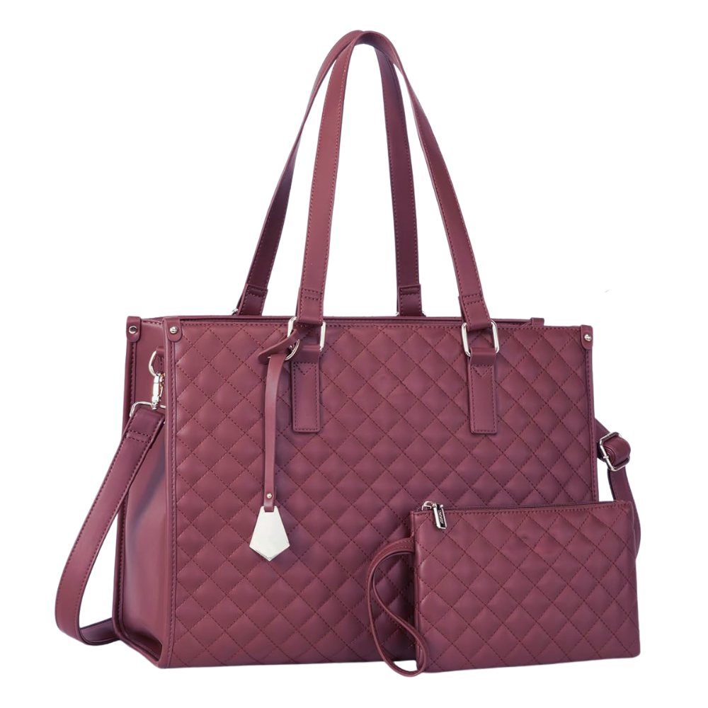 Insulated Carry-All Tote Bag -Burgundy - Ozerty
