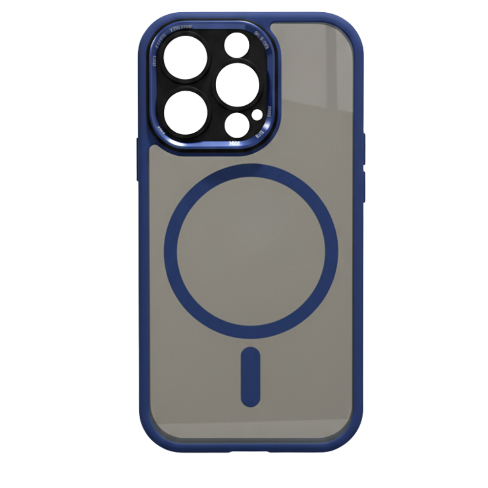 Iphone Magnetic Shockproof Case -Dark Blue - Ozerty