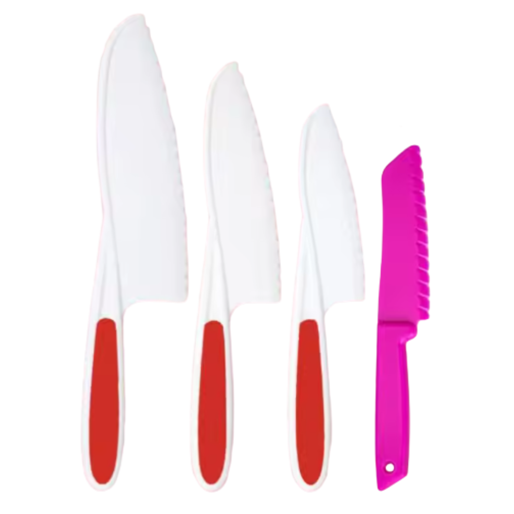 Kid Friendly Kitchen Set Toy -Red - Ozerty