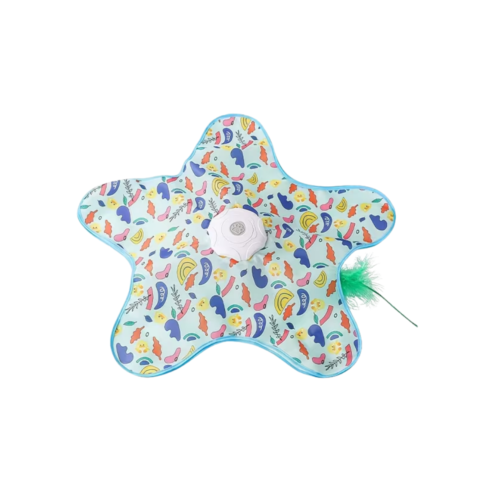 Kitten Teething Feather Toy -Green - Ozerty