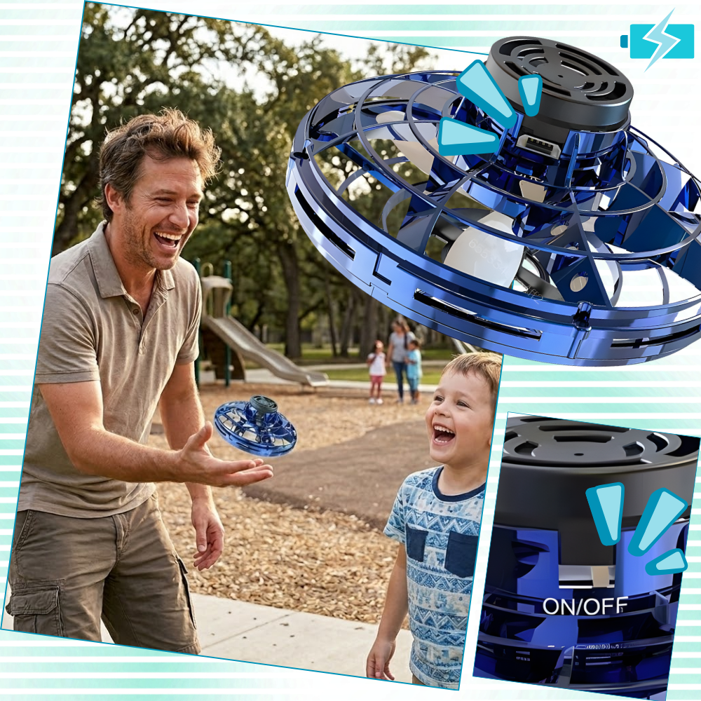 Launch The Fun UFO Mini Drone Spinner - Ozerty