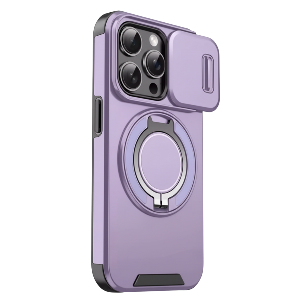Magnetic Armor Iphone Case -Purple - Ozerty