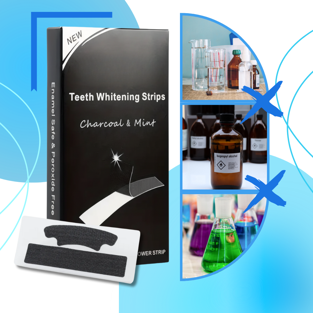 Minty Charcoal Teeth Strips - Ozerty