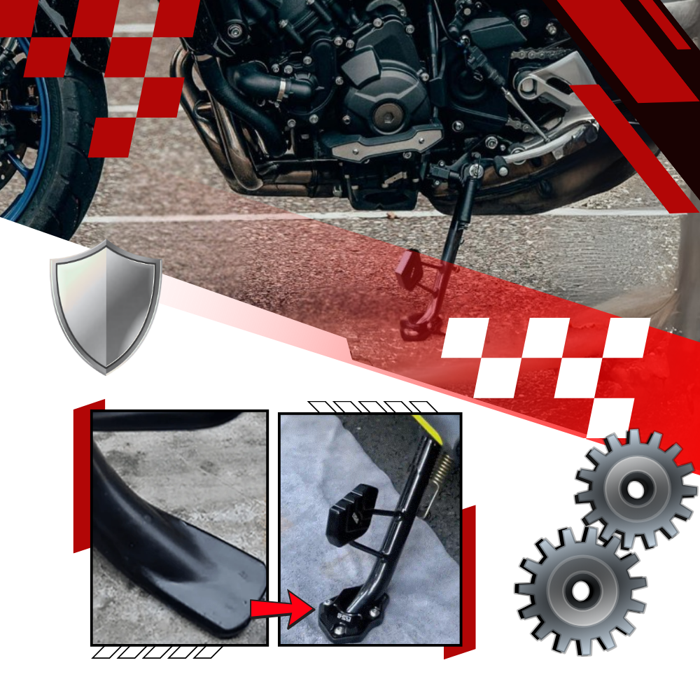 Motorcycle Alloy Kickstand Combo - Ozerty