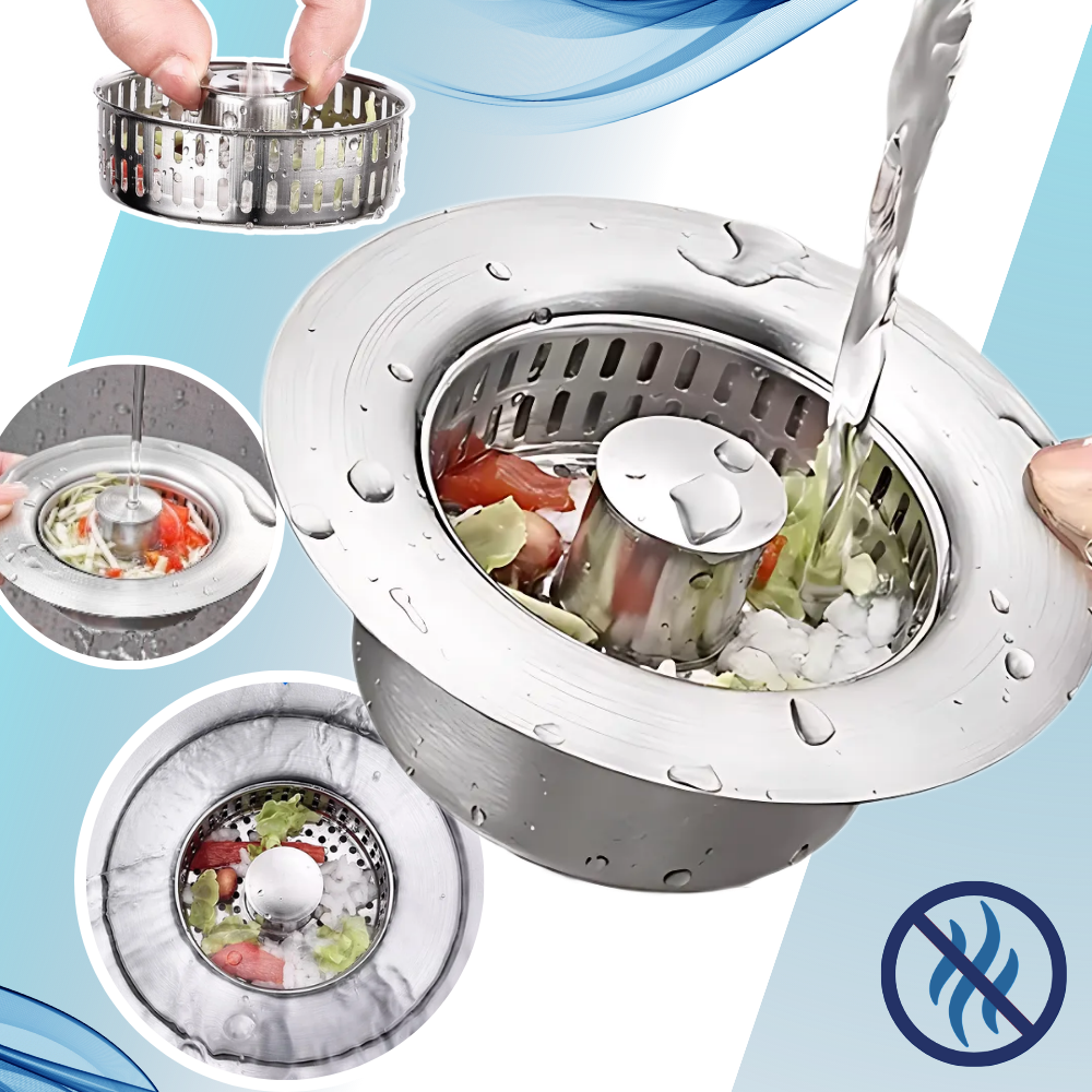 Multi-Function Stainless Steel Sink Drain - Ozerty