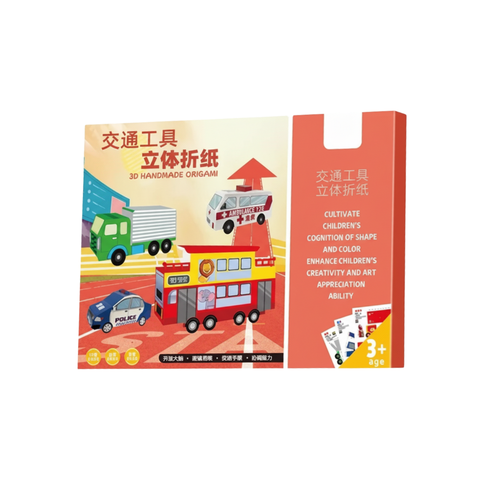 Multi-Theme Origami Book -Cars - Ozerty