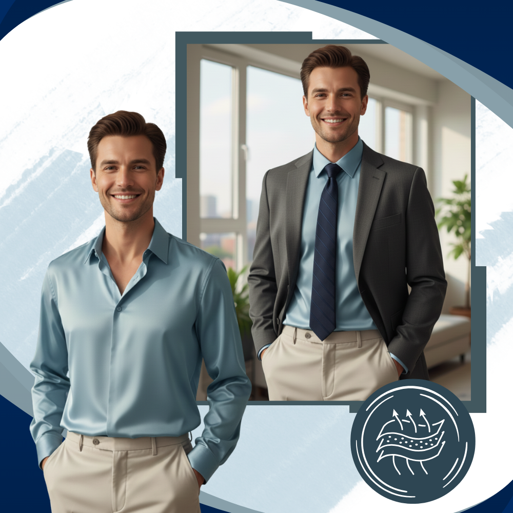 Non Iron Silk Blend Men's Polo - Ozerty