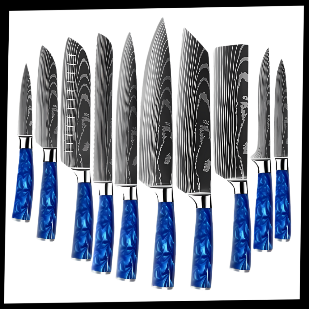 Ocean Blue Japanese Knives - Ozerty