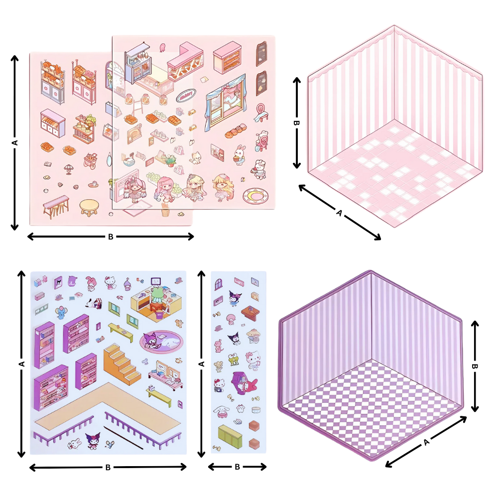 Pastel Home Tales Stickers - Ozerty