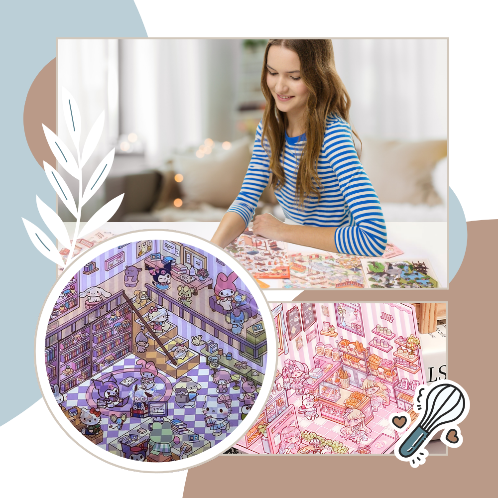 Pastel Home Tales Stickers - Ozerty