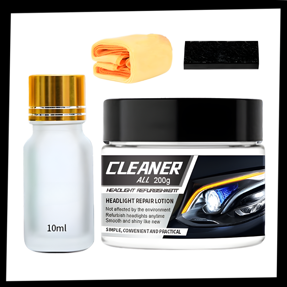 Protectant Headlight Cleaner Kit - Ozerty