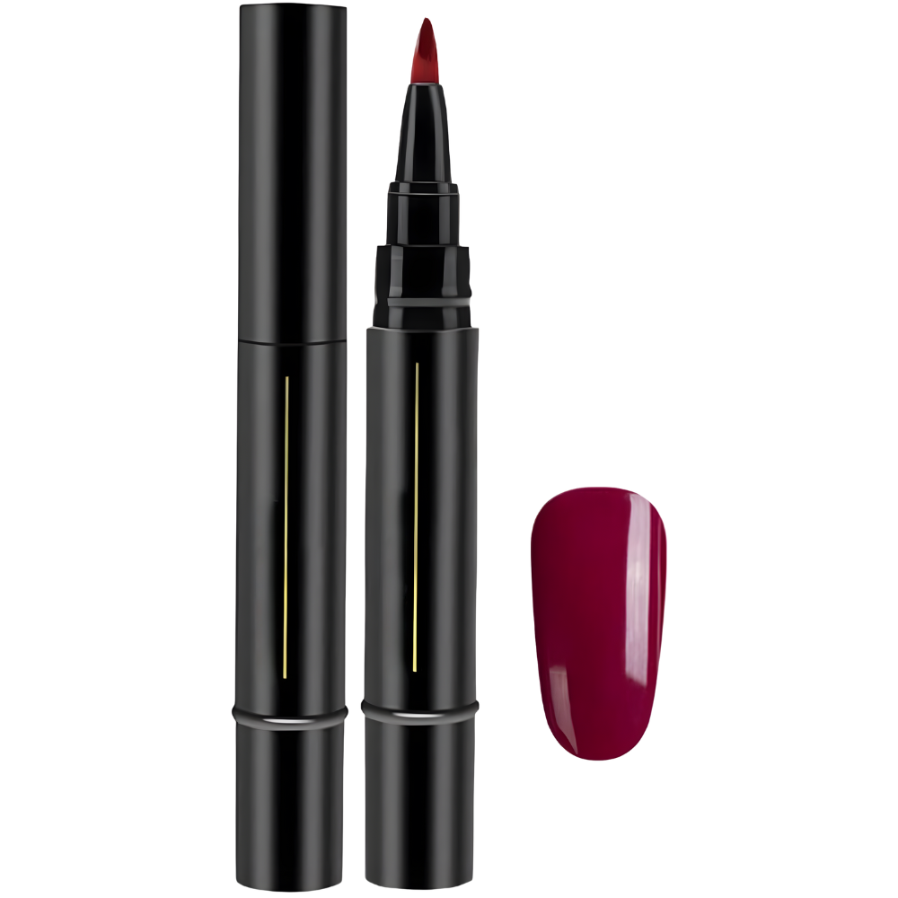 Quick Dry Nail Polish Pen -Deep Wine - Ozerty