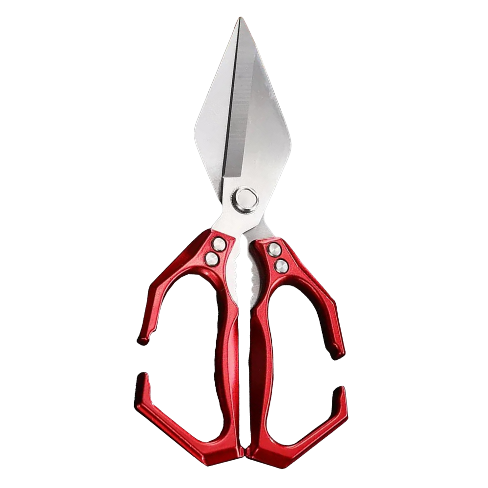 Razor Sharp Kitchen Shear -Red - Ozerty